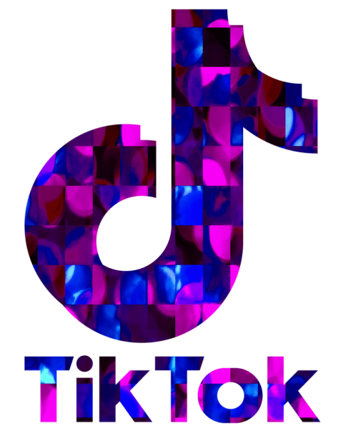 Aesthetic Glitter Tiktok Logo